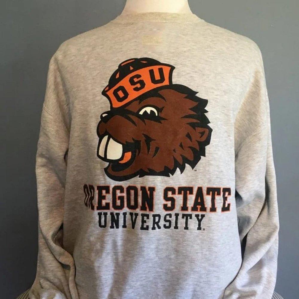 Retro Oregon State Varsity Beavers 1990S College Cewneck Sweatshirt
